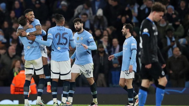 Manchester City harus bersusah payah untuk lolos ke babak playoff Liga Champions