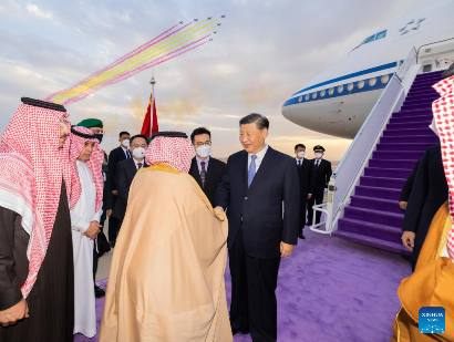 Presiden Tiongkok Xi Jinping mendarat di Riyadh pada Rabu sore waktu setempat