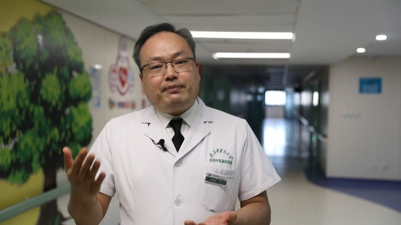 Di departemen internasional Rumah Sakit TCM Xi'an