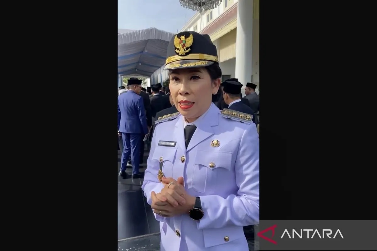 Dalam upacara pelantikan pagi ini