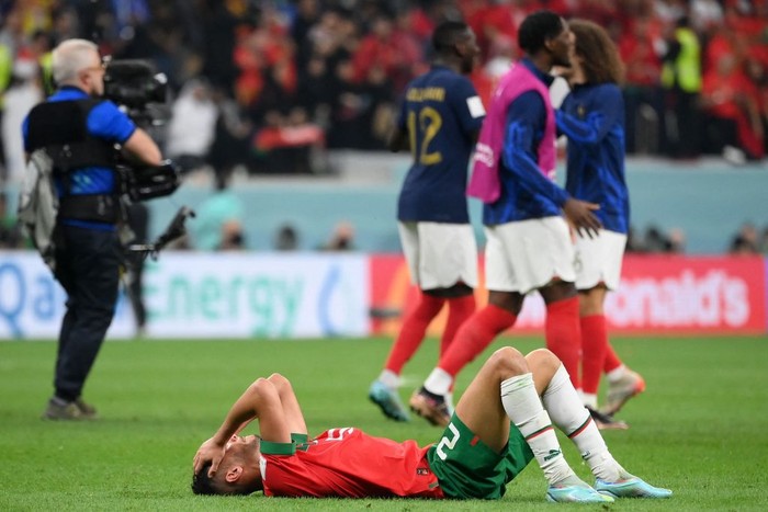 Maroko sejatinya tidak tampil buruk Singa Atlas bahkan mendominasi dengan penguasaan bola 62 persen berbanding 38 persen