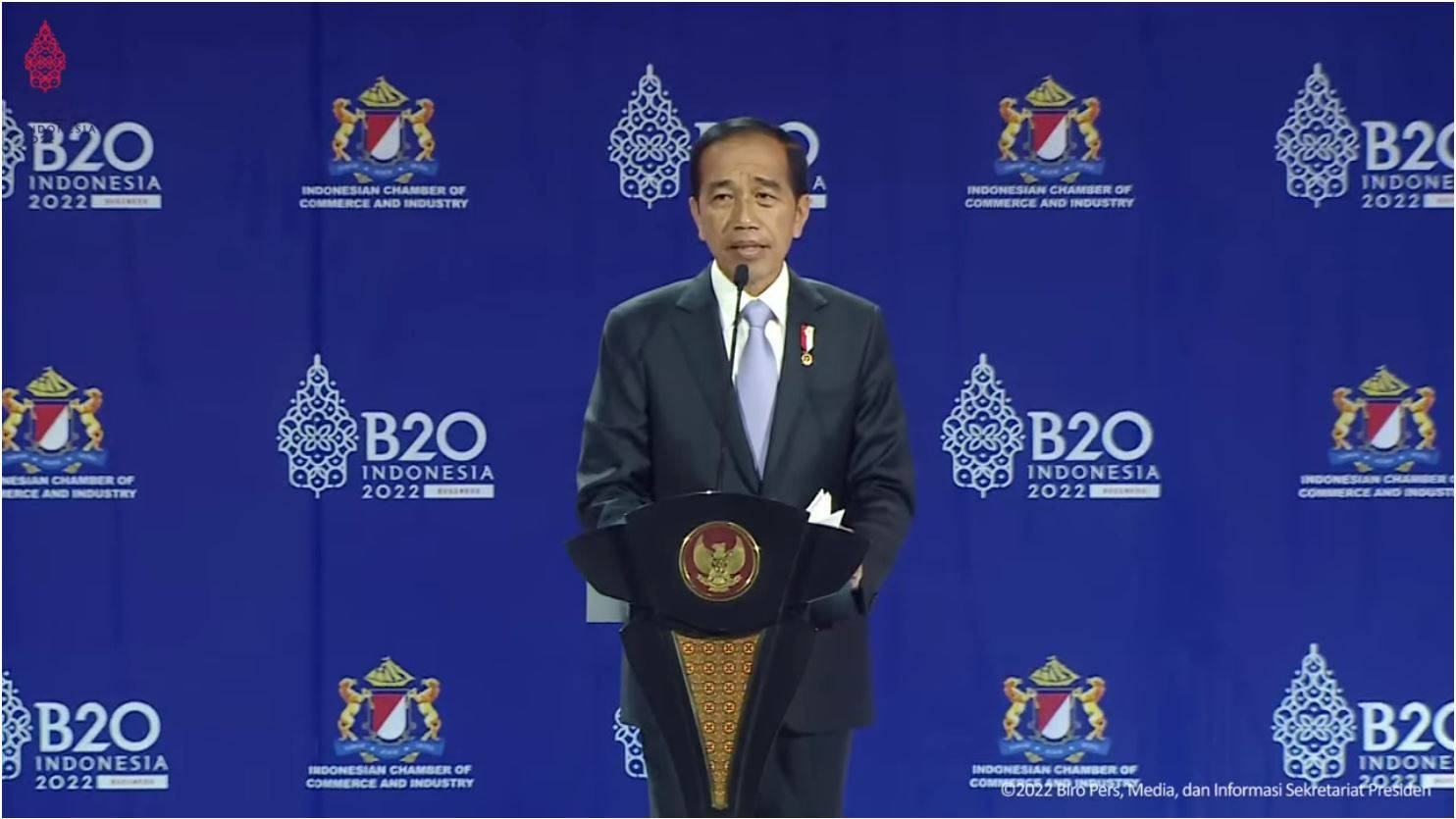 Presiden Joko Widodo menyatakan